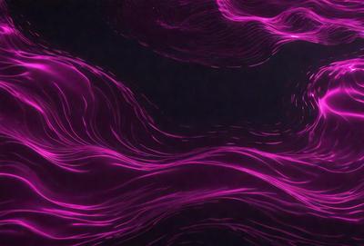 The primary subject of the image is a purple, swirling, and flowing pattern. The setting is a dark background, which contrasts with the vibrant purple color of the pattern. The visual style appears to be a digital art or illustration, as the pattern is intricate and detailed. The colors and mood of the image are predominantly purple, creating a sense of depth and a visually striking composition.