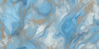 The primary subject of the image is a blue and white marbled surface, which appears to be a marble tile or a blue and white marbled wall. The setting is a room with a blue and white marbled wall, and the visual style is a close-up of the marbled surface. The colors and mood of the image are predominantly blue and white, creating a calm and serene atmosphere.