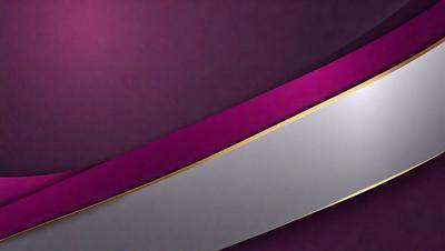 The primary subject of the image is a gold and purple striped object. The setting is a purple background, and the visual style appears to be a combination of photo and digital art. The colors and mood of the image are predominantly purple and gold, creating a sense of luxury and elegance.