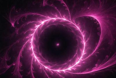 The primary subject of the image is a pink, swirling, and flowing design, which appears to be a digital art or illustration. The setting is a dark background, which contrasts with the bright pink color of the swirling design. The visual style suggests that the image is a creative and artistic representation, rather than a photo or a clipart. The dominant colors and overall atmosphere of the image are pink and flowing, creating a sense of movement and energy.