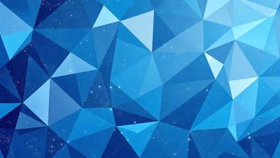 The primary subject of the image is a blue and white geometric pattern, which appears to be a digital art or illustration. The setting is a blue background, and the visual style is a combination of digital art and geometric patterns. The dominant colors are blue and white, creating a calm and serene atmosphere.