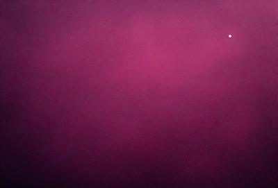 The primary subject of the image is a pink background. The setting is a dark, cloudy sky, which creates a moody atmosphere. The visual style is a photo, capturing the pink background and the cloudy sky. The colors and mood of the image are predominantly pink, with a hint of darkness from the cloudy sky.