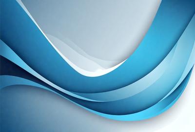 The primary subject of the image is a blue and white wave pattern. The setting is a white background, which provides a clean and minimalist appearance. The visual style is a combination of digital art and illustration, creating a dynamic and modern look. The dominant colors are blue and white, which evoke a sense of calmness and tranquility.