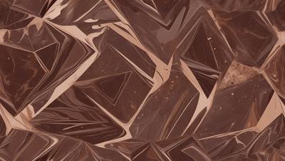 The primary subject of the image is a close-up of a brown and white patterned surface, which appears to be a marbled or textured material. The setting is a room with a brown and white patterned wall, which complements the main subject. The visual style is a close-up of the pattern, showcasing the intricate details of the design. The colors and mood of the image are warm and inviting, with the brown and white pattern creating a sense of depth and texture.