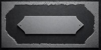 The primary subject of the image is a large gray brick wall. The setting is a concrete wall, and the visual style is a photo. The colors and mood of the image are predominantly gray, giving it a somewhat dull and industrial appearance.