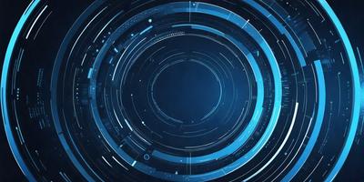 The primary subject of the image is a blue circle with a lot of lines and patterns on it. The setting is a dark blue background, which contrasts with the bright blue circle. The visual style appears to be a combination of digital art and illustration, creating a unique and intricate design. The colors and mood of the image are predominantly blue, giving it a calm and serene atmosphere.