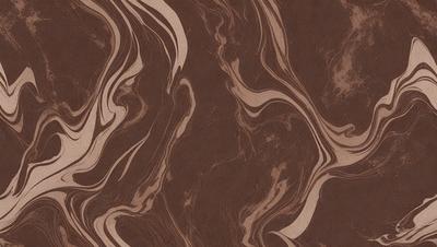 The primary subject of the image is a brown and white marbled pattern, which is the main focus of the image. The setting is a brown surface, possibly a wall or a table, with the marbled pattern as the background. The visual style of the image is a close-up of the marbled pattern, showcasing its intricate details. The colors in the image are predominantly brown and white, creating a warm and earthy atmosphere.