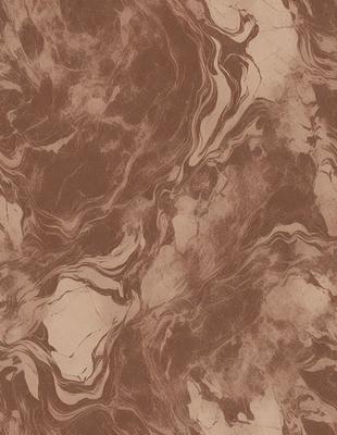 The image features a brown and white marbled pattern on a brown surface. The primary subject is a close-up of the marbled pattern, which creates a visually appealing and textured appearance. The setting is a brown background, which complements the marbled pattern. The visual style is a close-up of the marbled pattern, showcasing its intricate details. The colors and mood of the image are warm and earthy, with the brown and white marbled pattern creating a sense of depth and natural beauty.