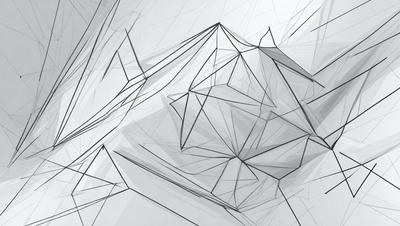 The primary subject of the image is a geometric pattern, which is a drawing or illustration of a three-dimensional structure. The setting is a white background, which provides a clean and minimalist appearance. The visual style is a combination of digital art and illustration, as the pattern is created using a computer or other digital tools. The colors and mood of the image are predominantly black and white, giving it a modern and sleek appearance.