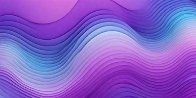The primary subject of the image is a purple and blue wave pattern. The setting is a purple background, and the visual style is a digital art or illustration. The dominant colors are purple and blue, creating a calm and soothing atmosphere.
