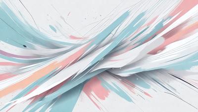The primary subject of the image is a painting or drawing featuring a colorful, abstract design. The setting is a white background, which provides a clean and minimalist appearance. The visual style is a combination of digital art and illustration, as the colors and patterns are vibrant and intricate. The dominant colors in the image are pink, blue, and white, creating a lively and energetic atmosphere.