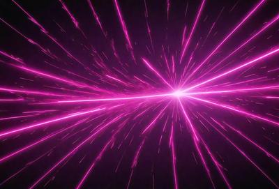 The primary subject of the image is a bright pink light, which appears to be a neon light or a light source. The setting is a dark background, which contrasts with the bright pink light. The visual style of the image is a close-up of the light source, emphasizing its vibrant color. The colors and mood of the image are predominantly pink, creating a warm and inviting atmosphere.
