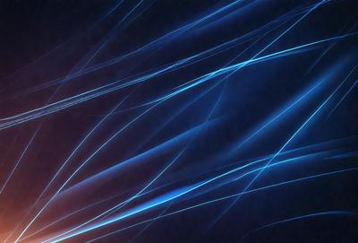 The primary subject of the image is a blue and white light pattern, which appears to be a digital art or illustration. The setting is a dark background, which contrasts with the light pattern. The visual style is modern and futuristic, with the light pattern resembling a blue and white laser beam. The colors and mood of the image are predominantly blue and white, creating a sense of depth and sophistication.