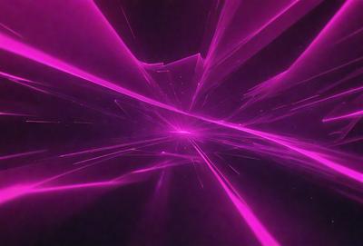 The primary subject of the image is a bright pink tunnel or passage. The setting is a dark background, which contrasts with the vibrant pink color of the tunnel. The visual style appears to be a digital art or illustration, as the tunnel is depicted in a stylized manner. The dominant colors in the image are pink and purple, creating a warm and inviting atmosphere.