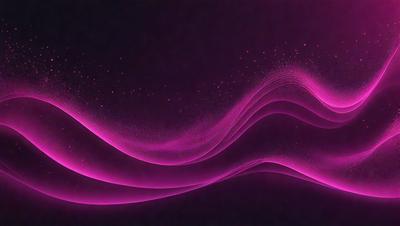 The primary subject of the image is a pink wave, which is the main focus of the scene. The wave is set against a dark background, creating a striking contrast. The visual style of the image is a combination of photo and digital art, giving it a unique and artistic appearance. The dominant colors in the image are pink and purple, which contribute to a calming and serene atmosphere.