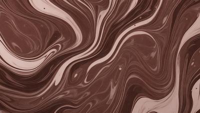 The primary subject of the image is a close-up of a marbled surface, which appears to be a patterned or textured material. The setting is a room with a brown color scheme. The visual style is a combination of a photo and a digital art, illustration, or drawing. The colors and mood of the image are predominantly brown, with a slightly darker tone, giving it a warm and earthy atmosphere.