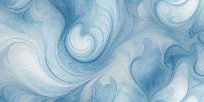 The primary subject of the image is a blue and white swirl pattern, which is the main object, scene, or focus of the image. The setting or background features a blue and white swirl pattern, which is the environment, backdrop, or surface visible in the image. The visual style of the image is digital art, as it is a digital representation of a swirl pattern. The dominant colors in the image are blue and white, creating a calm and soothing atmosphere.