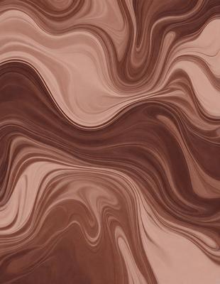 The image features a brown and white patterned surface, which appears to be a marbled or textured material. The primary subject of the image is the intricate and visually appealing pattern created by the combination of brown and white colors. The setting or background of the image is the surface itself, which is the main focus of the image. The visual style of the image is a close-up of the pattern, showcasing the details and textures of the material. The colors and mood of the image are warm and inviting, with the brown and white colors creating a sense of depth and complexity in the pattern.