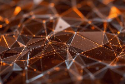 The primary subject of the image is a close-up of a patterned surface, possibly a piece of art or a textured surface. The setting appears to be a dark room, with the patterned surface being the main focus of the image. The visual style of the image is a combination of digital art and illustration, with the patterned surface being the main subject. The colors and mood of the image are predominantly dark and moody, with the patterned surface being the main source of light and visual interest.