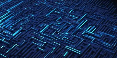 The primary subject of the image is a blue and black patterned carpet. The setting is a blue and black patterned carpet, which is the main object, scene, or focus of the image. The visual style is a digital art, illustration, or drawing, as the carpet is depicted in a detailed and intricate manner. The colors and mood of the image are predominantly blue and black, creating a sense of depth and sophistication.