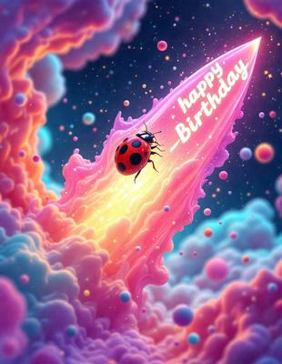 Happy birthday ladybug.