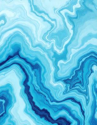 The primary subject of the image is a blue and white patterned surface, which appears to be a painting or a digital artwork. The setting is a blue and white ocean, creating a serene and calming atmosphere. The visual style is a combination of painting and digital art, giving the image a unique and artistic appearance. The dominant colors are blue and white, which contribute to the overall mood of the image, evoking a sense of tranquility and beauty.