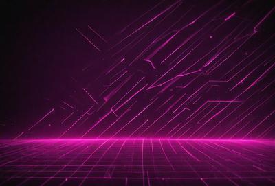The primary subject of the image is a pink and purple patterned background. The setting is a dark room, and the visual style appears to be a digital art or illustration. The dominant colors in the image are pink and purple, creating a warm and vibrant atmosphere.