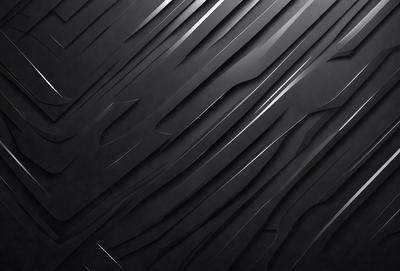 The primary subject of the image is a black and white patterned surface. The setting is a black background, and the visual style appears to be a digital art or illustration. The dominant colors are black and white, creating a bold and striking atmosphere.