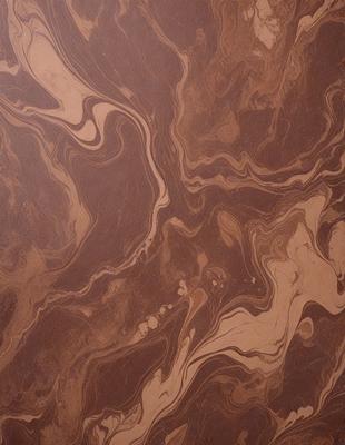 The primary subject of the image is a wooden surface with a brown and white pattern. The setting is a room with a wooden floor, and the visual style appears to be a combination of a photo and a drawing. The colors and mood of the image are warm and inviting, with the brown and white pattern creating a sense of depth and texture.