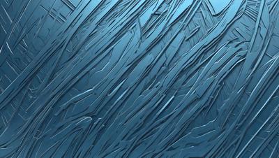 The primary subject of the image is a blue background with a pattern of silver and blue lines. The setting appears to be a blue wall or a blue surface, possibly a wallpaper or a textured wall. The visual style of the image is a combination of digital art and illustration, creating a unique and intricate pattern. The colors and mood of the image are predominantly blue, with a touch of silver, giving it a calm and serene atmosphere.