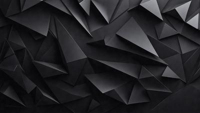 The primary subject of the image is a black and white geometric pattern. The setting is a black background, which contrasts with the pattern. The visual style is a combination of digital art and illustration, creating a unique and intricate design. The dominant colors are black and white, giving the image a classic and timeless appearance.