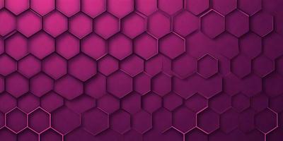 The primary subject of the image is a purple wall with a pattern of hexagons. The setting is a room with a purple wall, and the visual style is a close-up of the wall. The dominant colors are purple and pink, creating a warm and inviting atmosphere.