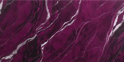 Purple marble wall with white stripes.