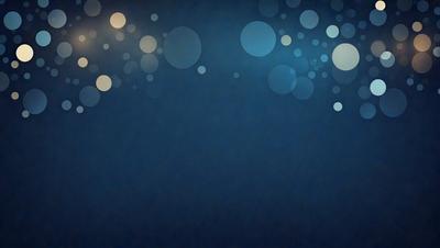 The primary subject of the image is a blue background with a pattern of white circles. The setting is a dark blue sky, and the visual style appears to be a digital art or illustration. The dominant colors are blue and white, creating a calm and serene atmosphere.