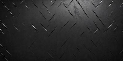The primary subject of the image is a black leather surface with a pattern of holes. The setting is a dark room, and the visual style appears to be a close-up of the leather surface. The dominant colors are black and the overall atmosphere is dark and mysterious.