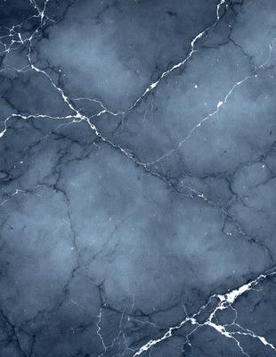 The primary subject of the image is a marble-like surface with a blue hue. The setting is a dark room, and the visual style appears to be a photo. The colors and mood of the image are predominantly dark and moody, with the blue hue adding a touch of elegance and sophistication.