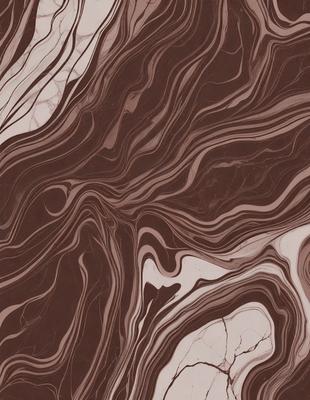 The image features a marbled stone surface with a brown and white color scheme. The primary subject is a close-up of the marbled stone, showcasing its intricate patterns and textures. The setting is a natural environment, possibly a stone wall or a countertop. The visual style is a close-up of the marbled stone, emphasizing its unique and artistic appearance. The colors and mood of the image are warm and earthy, with the brown and white tones creating a sense of natural beauty and elegance.