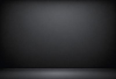 The primary subject of the image is a large, empty, and dark room. The setting is a black background, which creates a dramatic and moody atmosphere. The visual style is a black and white photo, giving the image a classic and timeless appearance. The colors and mood are predominantly dark, with a hint of contrast from the black background.