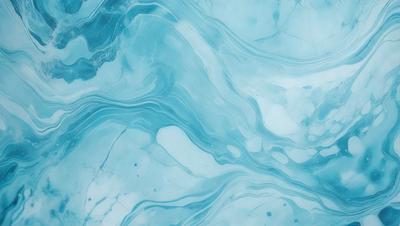The primary subject of the image is a blue and white marbled tile. The setting is a bathroom, as the tile is placed on a wall. The visual style is a close-up of the tile, showcasing its intricate design. The dominant colors are blue and white, creating a calm and soothing atmosphere.