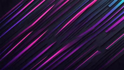 The primary subject of the image is a purple and pink striped pattern. The setting is a black background, which contrasts with the vibrant colors of the pattern. The visual style appears to be a digital art or illustration, as the colors and patterns are well-defined and consistent throughout the image. The dominant colors are purple and pink, creating a lively and energetic atmosphere.