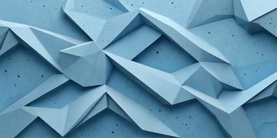 The primary subject of the image is a blue, geometric wall with a unique design. The setting is a blue wall with a pattern of triangles, giving it a modern and artistic appearance. The visual style is a combination of digital art and illustration, creating a visually appealing and intricate design. The dominant colors are blue and white, giving the wall a clean and sophisticated look. The overall atmosphere is one of creativity and innovation, showcasing the artistic potential of geometric patterns.