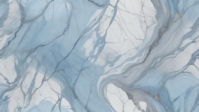 The primary subject of the image is a marble-like surface with a blue and white color scheme. The setting is a bathroom, with the marble-like surface being the main focus of the image. The visual style is a close-up of the marble-like surface, which gives the image a realistic and detailed appearance. The colors and mood of the image are predominantly blue and white, creating a clean and elegant atmosphere.