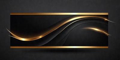 The primary subject of the image is a gold and black design, which appears to be a digital art or illustration. The setting is a black background, and the visual style is a combination of gold and black colors, creating a striking and elegant appearance. The overall atmosphere of the image is sophisticated and eye-catching.