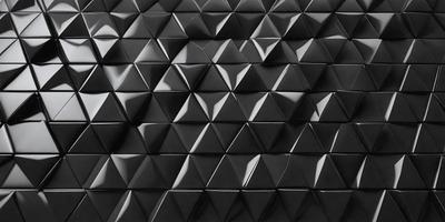 The primary subject of the image is a black and white patterned wall. The setting is a black background, and the visual style is a close-up of the pattern. The dominant colors are black and white, creating a bold and striking atmosphere.