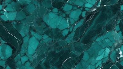 The primary subject of the image is a close-up of a blue marble wall. The setting is a dark room, and the visual style is a photo. The dominant colors are blue and green, creating a calm and serene atmosphere.