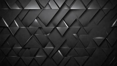 The primary subject of the image is a black and white patterned wall. The setting is a dark room with a black background. The visual style is a combination of a photo and digital art, creating a unique and intricate pattern. The dominant colors are black and white, giving the image a classic and timeless appearance.