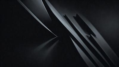 The primary subject of the image is a black and white photo of a large, curved structure. The setting is a dark room, and the visual style is a black and white photo. The dominant colors are black and white, and the overall atmosphere is mysterious and dramatic.