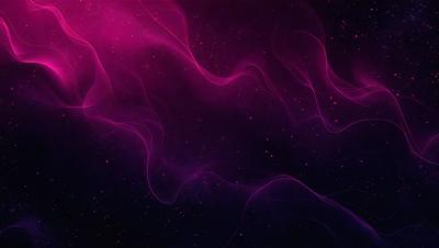The primary subject of the image is a purple background with a swirling pattern. The setting is a space-like environment, and the visual style appears to be a digital art or illustration. The dominant colors are purple and pink, creating a vibrant and lively atmosphere.