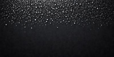 The primary subject of the image is a black background with a pattern of white dots. The setting is a dark background, and the visual style appears to be a digital art or illustration. The dominant colors are black and white, creating a mood of simplicity and contrast.