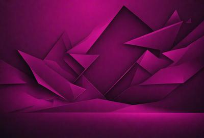 The primary subject of the image is a purple, geometric, abstract design. The setting is a purple background, which complements the design. The visual style is a combination of digital art and illustration, creating a unique and eye-catching pattern. The dominant colors are purple and pink, giving the image a vibrant and lively atmosphere.